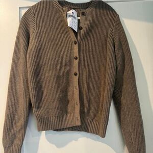 Brandy-melville Women's Brown Cardigan